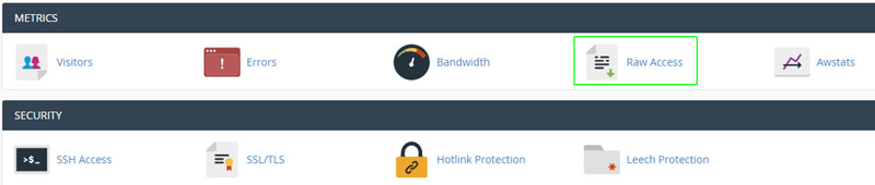cpanel raw access
